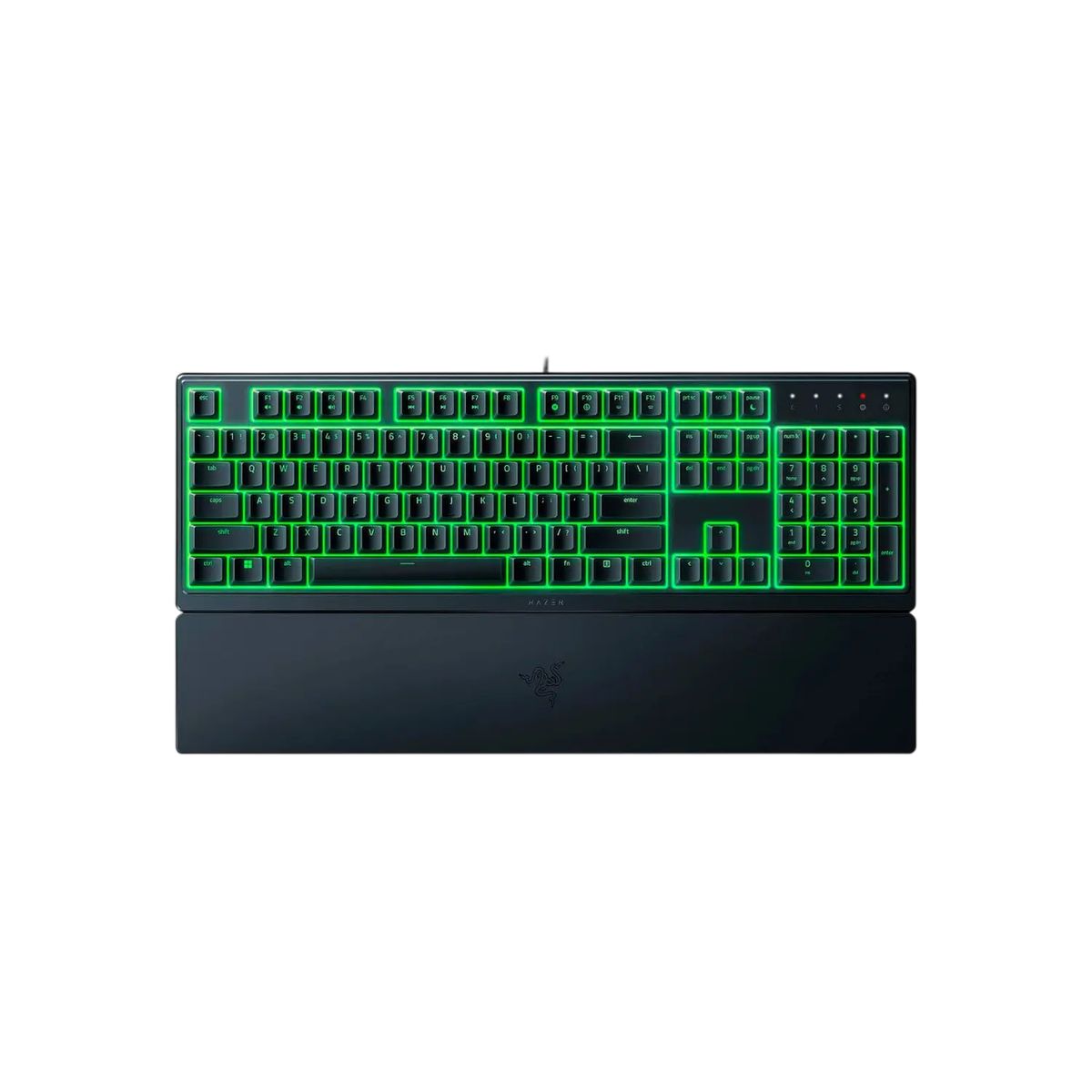 RAZER - Razer Ornata V3 X Teclado Gamer Cableado, Perfil Bajo, Switch de Membrana Silencioso, RGB Razer Chroma, Diseño Ergonómico, Resistente a Salpicaduras