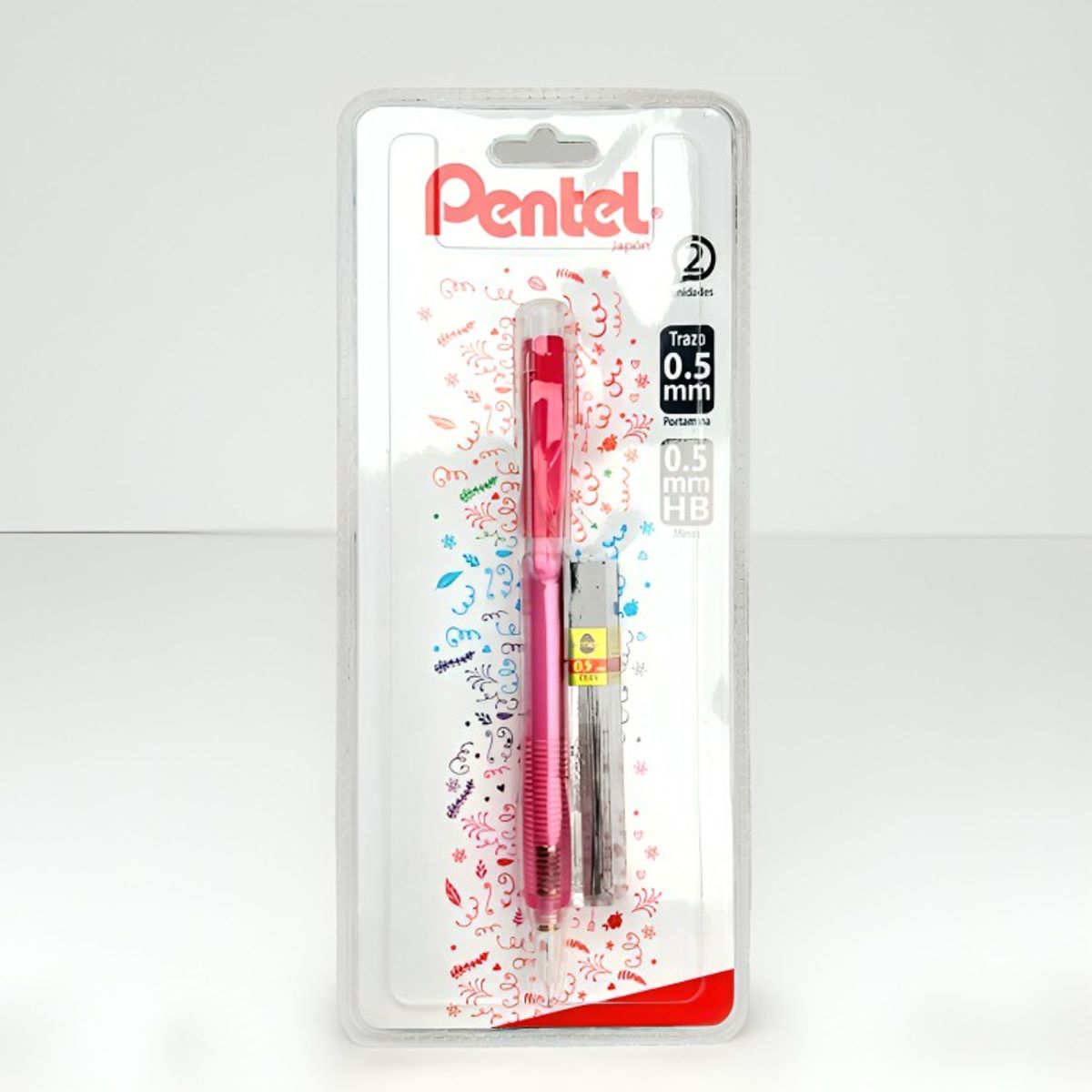 PENTEL - Pack 3 Portamina + Minas 05 mm  Pentel