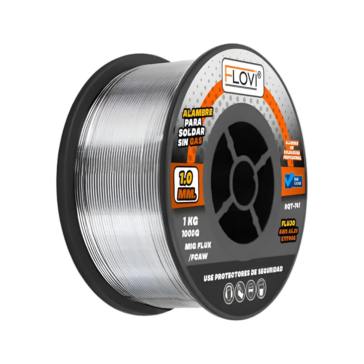 GENERICO - Alambre Para Soldar Sin Gas 1mm 1 Kg Flovi