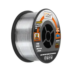 GENERICO - Alambre Para Soldar Sin Gas 1mm 1 Kg Flovi
