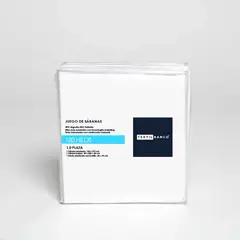 TEXTIL RANCO - Juego de Sábanas Blancas 180 Hilos 1,0 plazas - TOP HOTEL