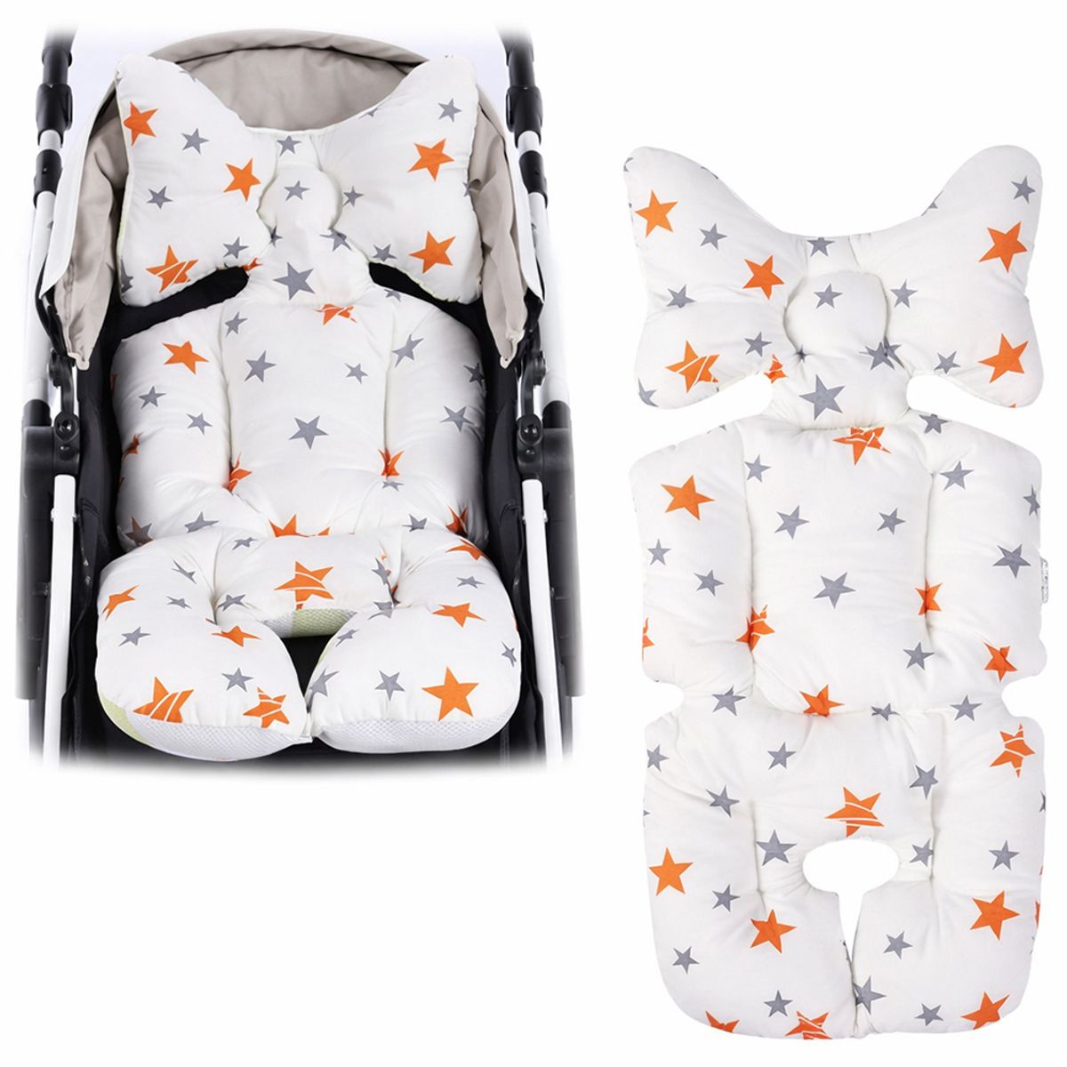 GENERICO - Cojin Para Coche De Bebe Acolchado Modelo Estrellas