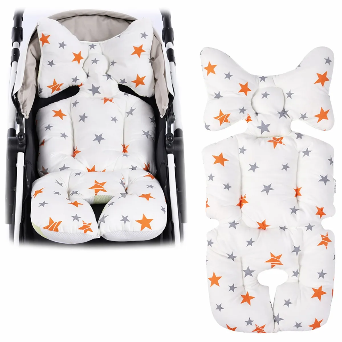 GENERICO - Cojin Para Coche De Bebe Acolchado Modelo Estrellas