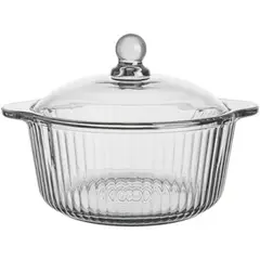 GENERICO - Olla De Vidrio Recipiente Con Tapa De Vidrio 700ml