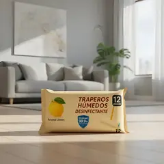 GENERICO - Paños Humedos Algodón Trapero Piso Limpiador Coleto Limon