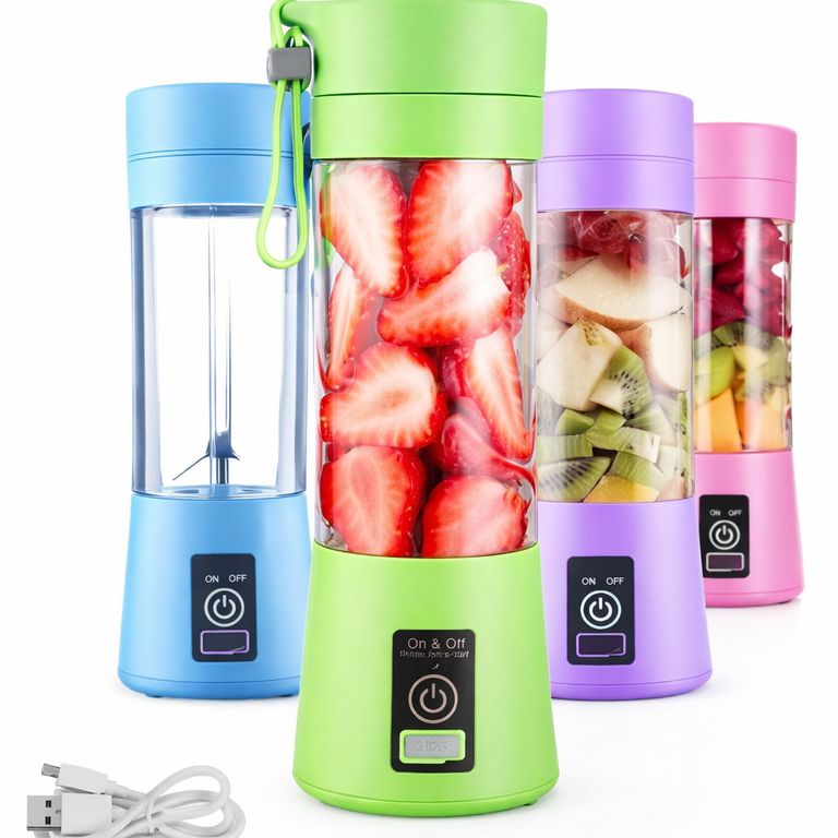 Licuadora Portátil Recargable USB Ideal para Smoothies y Jugos
