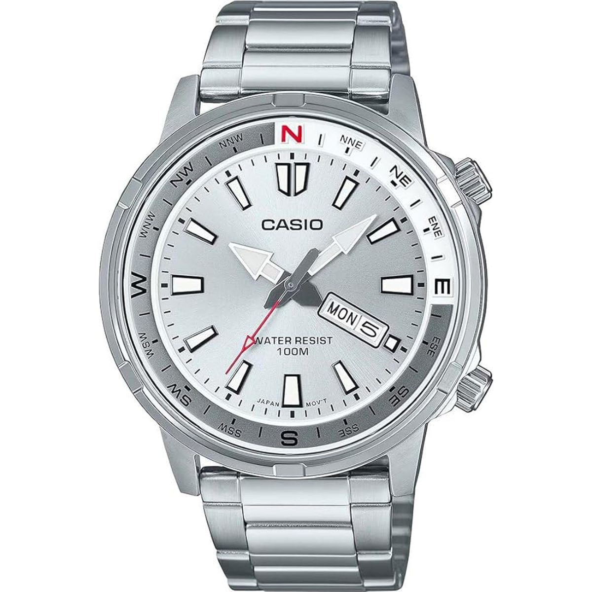 CASIO - RELOJ CASIO MTD130D-7A  HOMBRE  COMPAS ANALOGO METAL