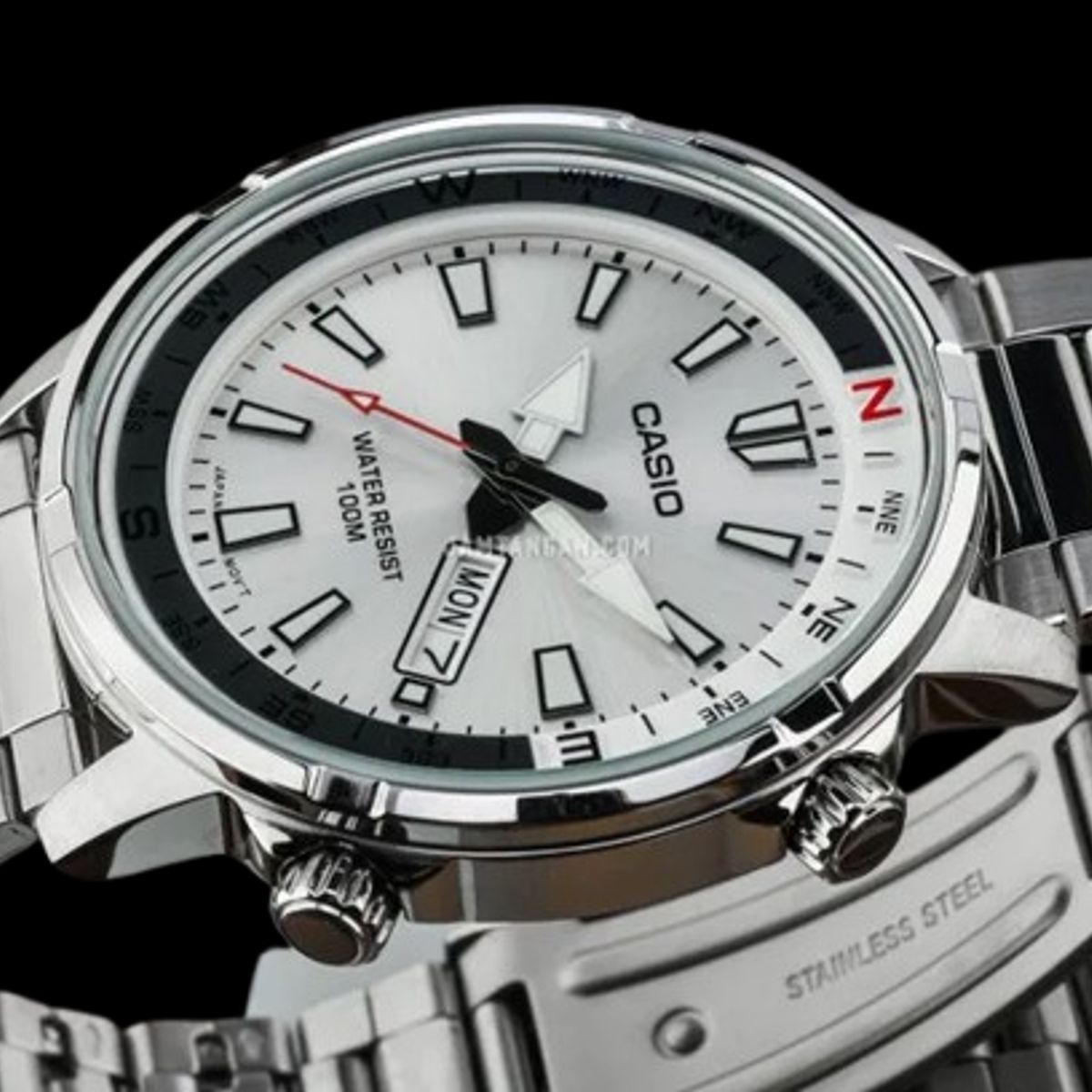 CASIO - RELOJ CASIO MTD130D-7A  HOMBRE  COMPAS ANALOGO METAL