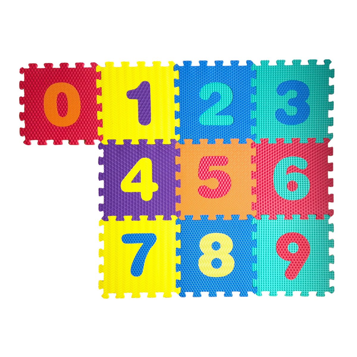 IMPOPLANET - Piso Goma Eva Niños - Set 10 Piezas Números (32x32 cm) - Antigolpes