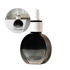 GENERICO - 12 Frascos Vidrio Gotero Pipeta Gotario 20ML Negro