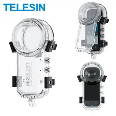 TELESIN - Carcasa Sumergible para Insta360 X4 50M Invisible -