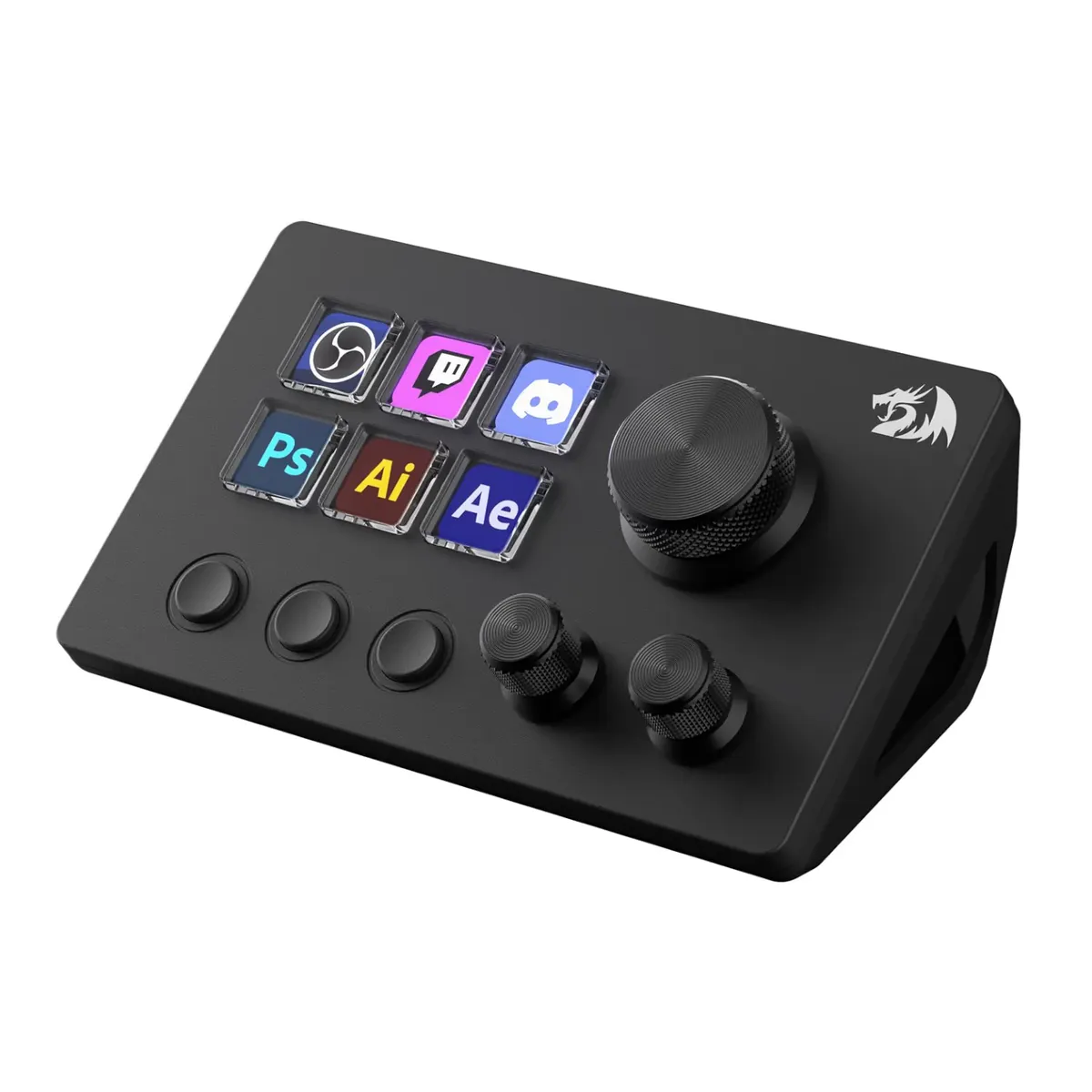 REDRAGON - Stream Deck Redragon Skyrider SS551 6 Botones LCD + Perillas y Controles de Navegación