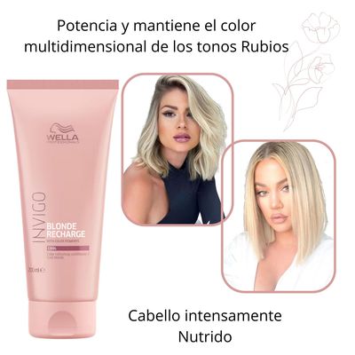 Imagen 2 del producto Acondicionador Invigo Blonde Recharge 200ml Ilumina Refresca