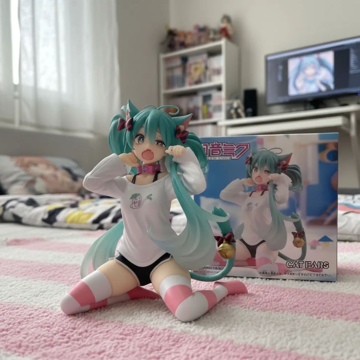 GENERICO - Figura Hatsune Miku Cat Ears Vocaloid Lolita Gato