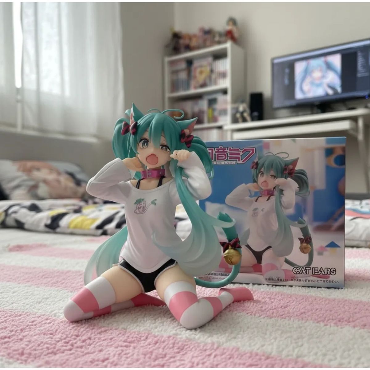 GENERICO - Figura Hatsune Miku Cat Ears Vocaloid Lolita Gato