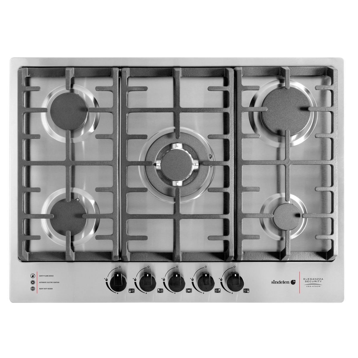 SINDELEN - Encimera Gas Sindelen CEG-4700IN 5 Quemadores