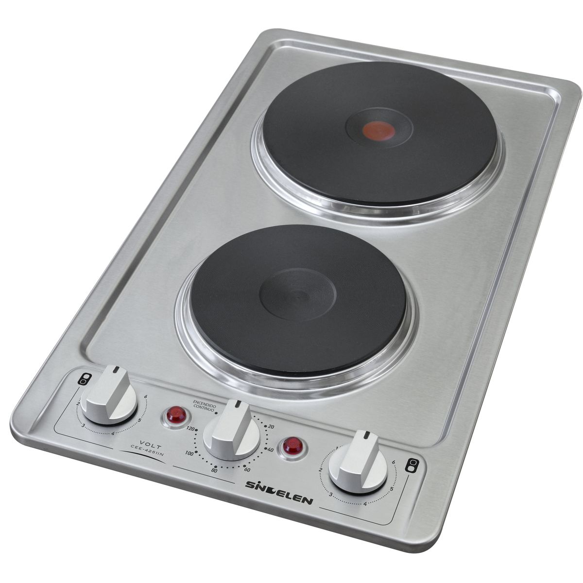 SINDELEN - Encimera Eléctrica Sindelen CEE-4251IN 2 Platos