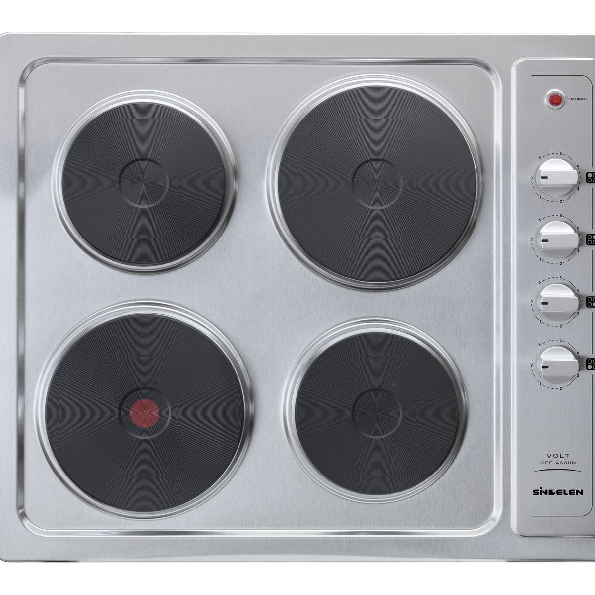 SINDELEN - Encimera Eléctrica Sindelen CEE-4601IN Inox 4 Platos