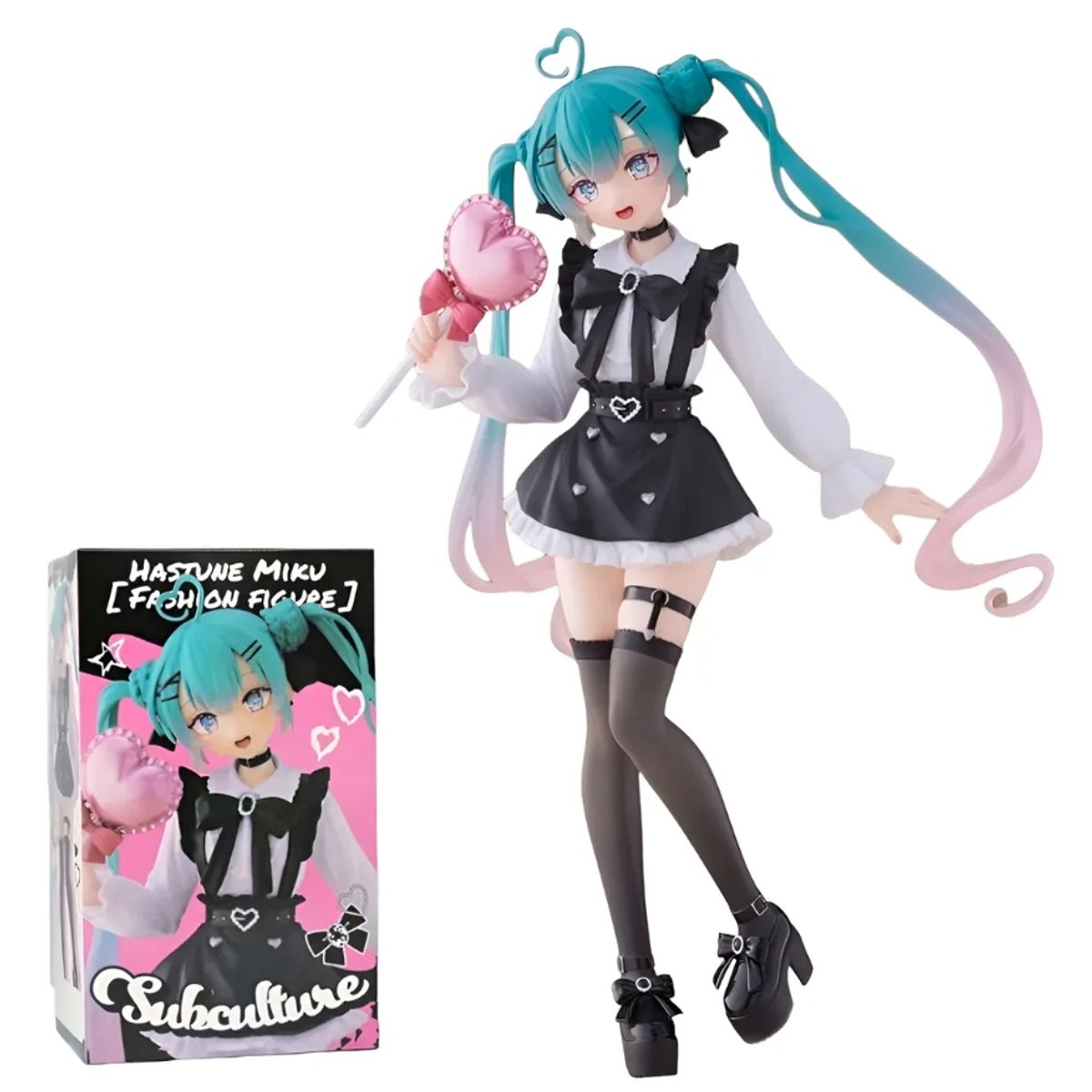 GENERICO - Figura Hatsune Miku Gotica Lolita Muñeca Vocaloid Kawaii