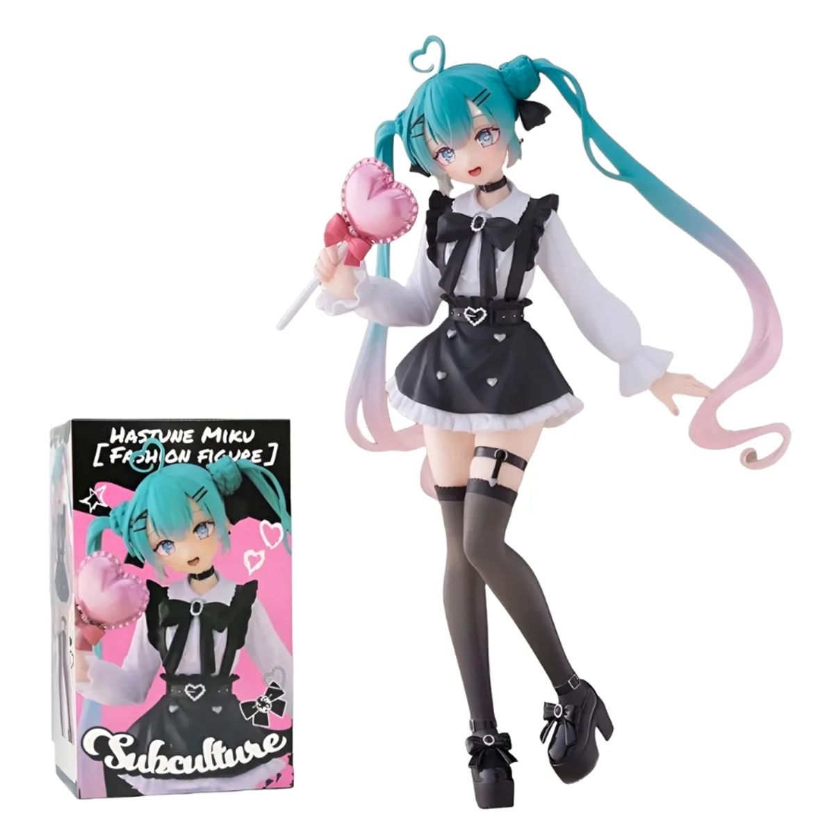 GENERICO - Figura Hatsune Miku Gotica Lolita Muñeca Vocaloid Kawaii