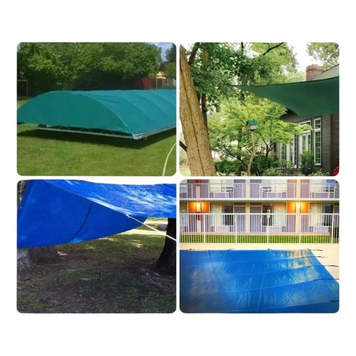 GENERICO - Carpa Lona Impermeable Multiuso 6x5