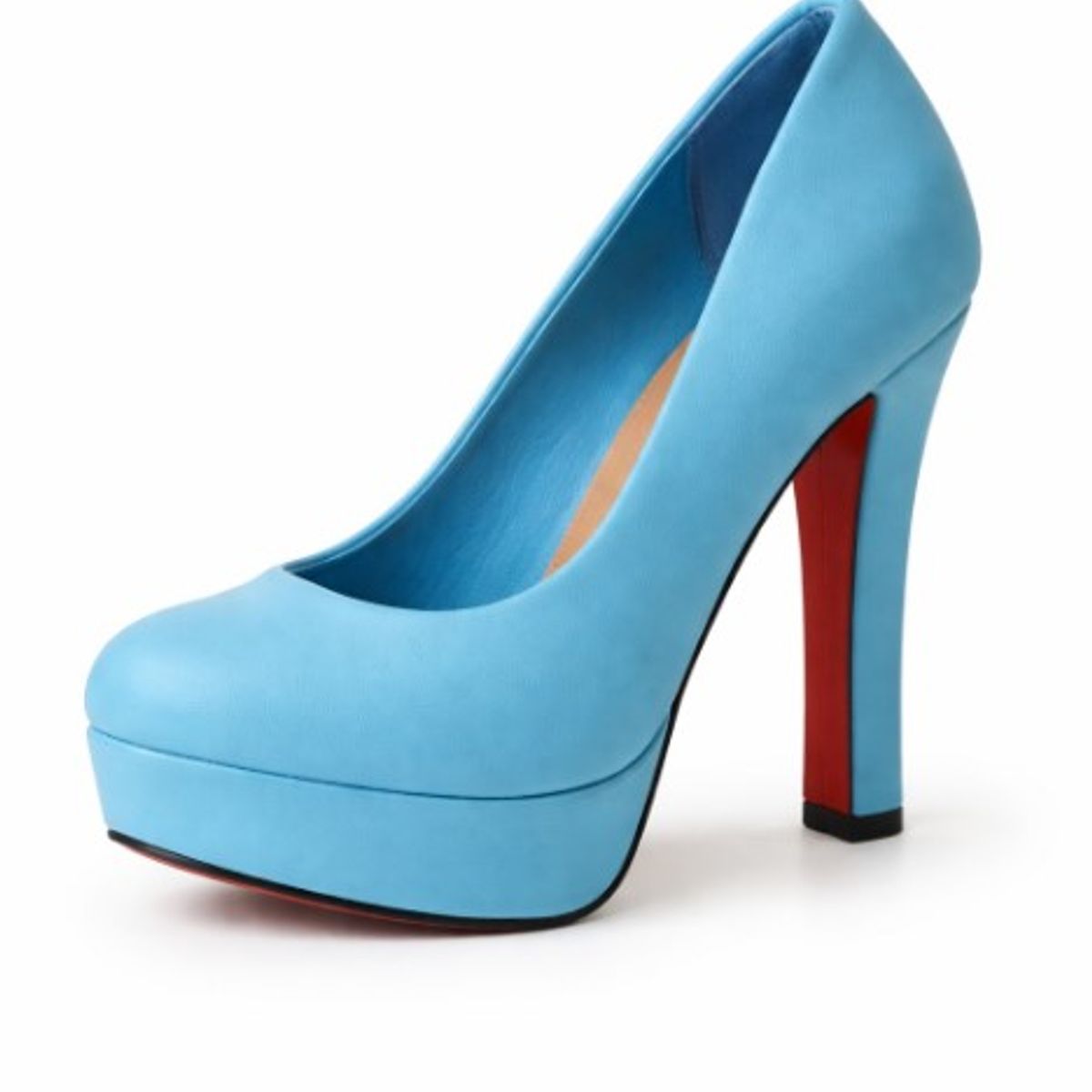 CARBIN - Zapato Taco Celeste Fiesta