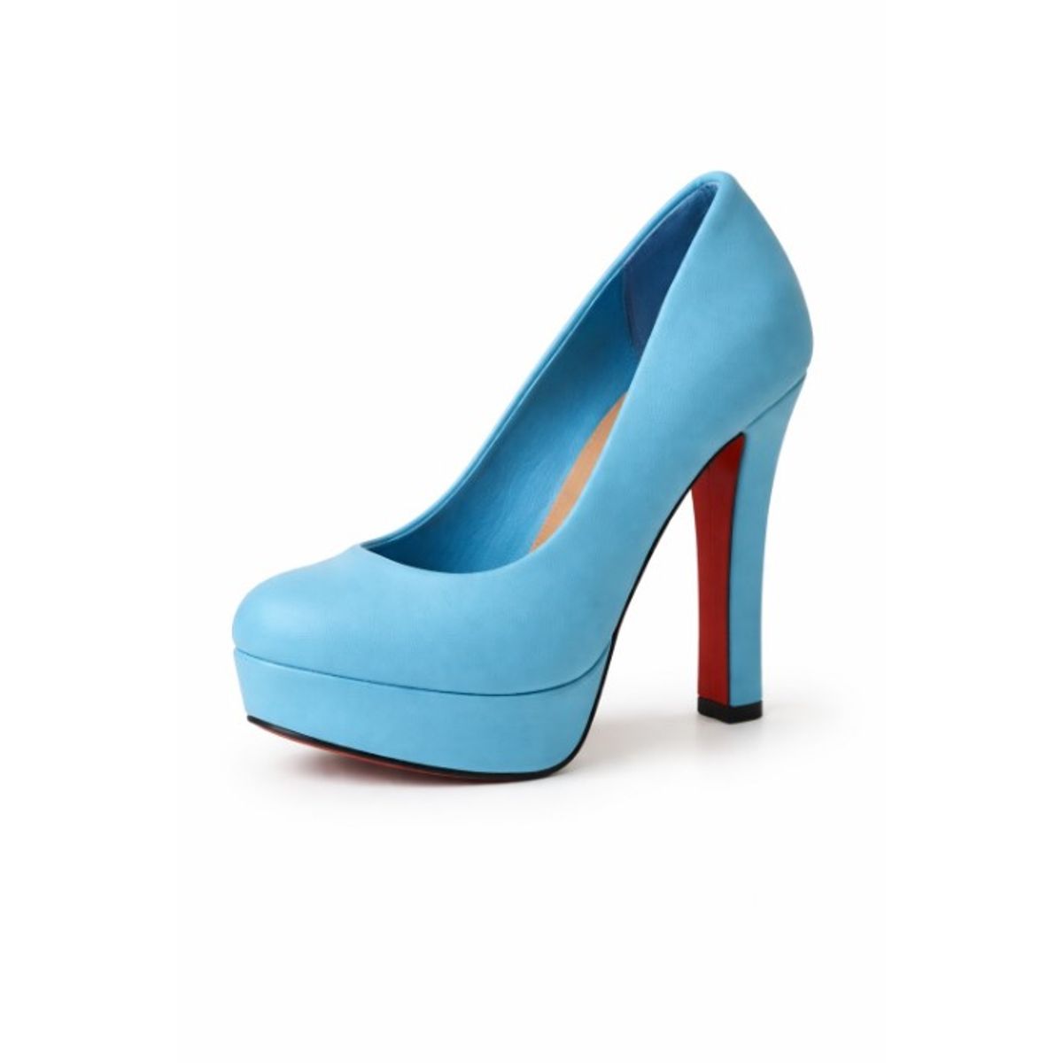 CARBIN - Zapato Taco Celeste Fiesta