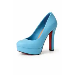 CARBIN - Zapato Taco Celeste Fiesta