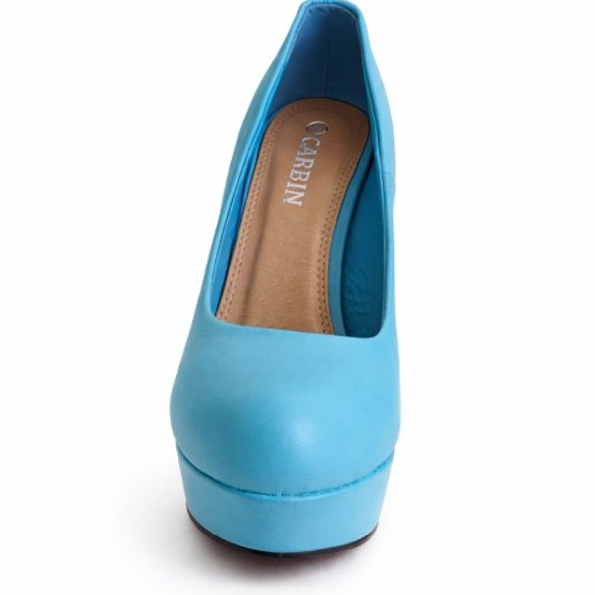 CARBIN - Zapato Taco Celeste Fiesta