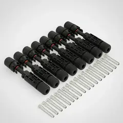 GENERICO - Pack 10 pares conector Mc4 macho hembra solar feelpower energy