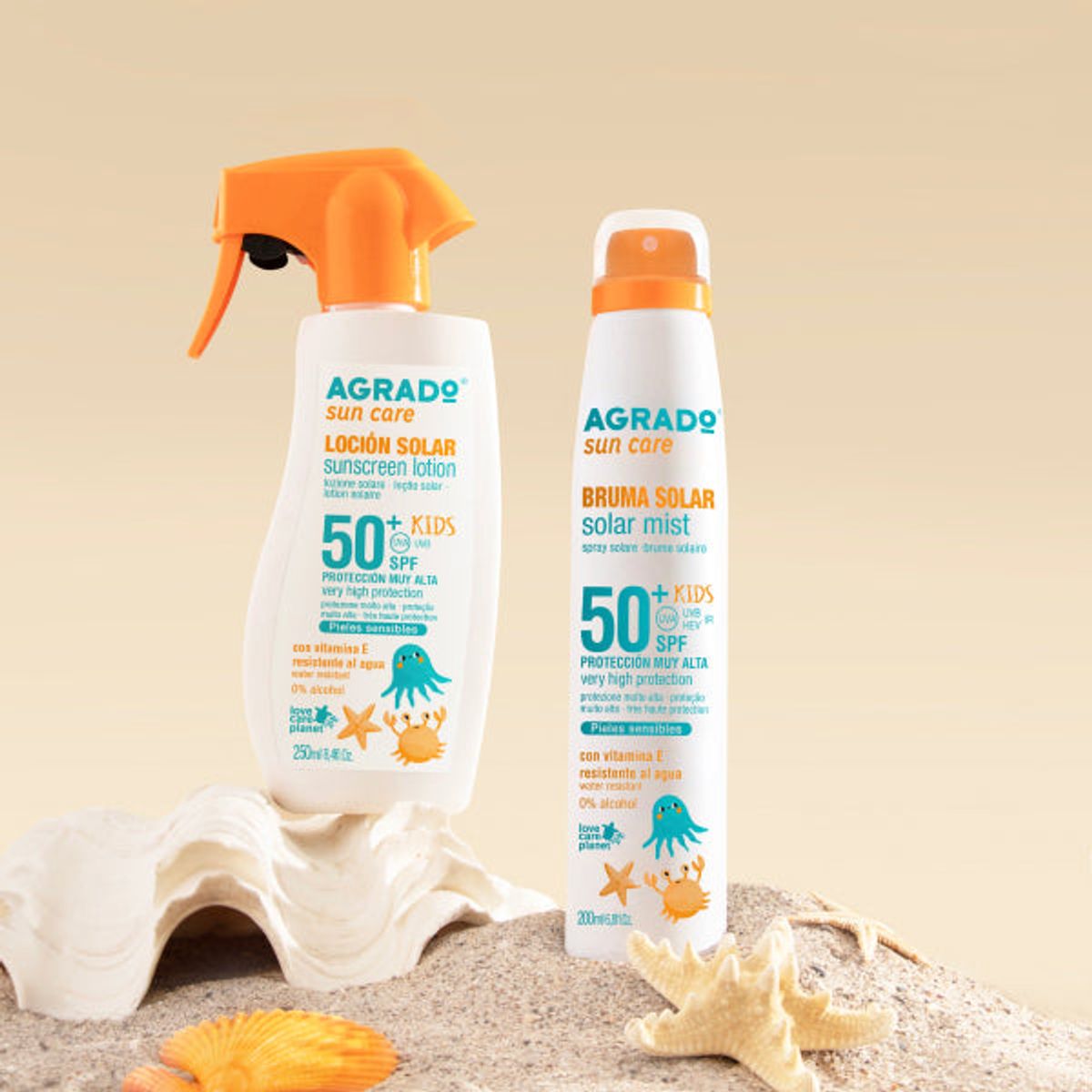 AGRADO - Bruma Agrado Seca Solar Spf50+kids Pieles Sensibles