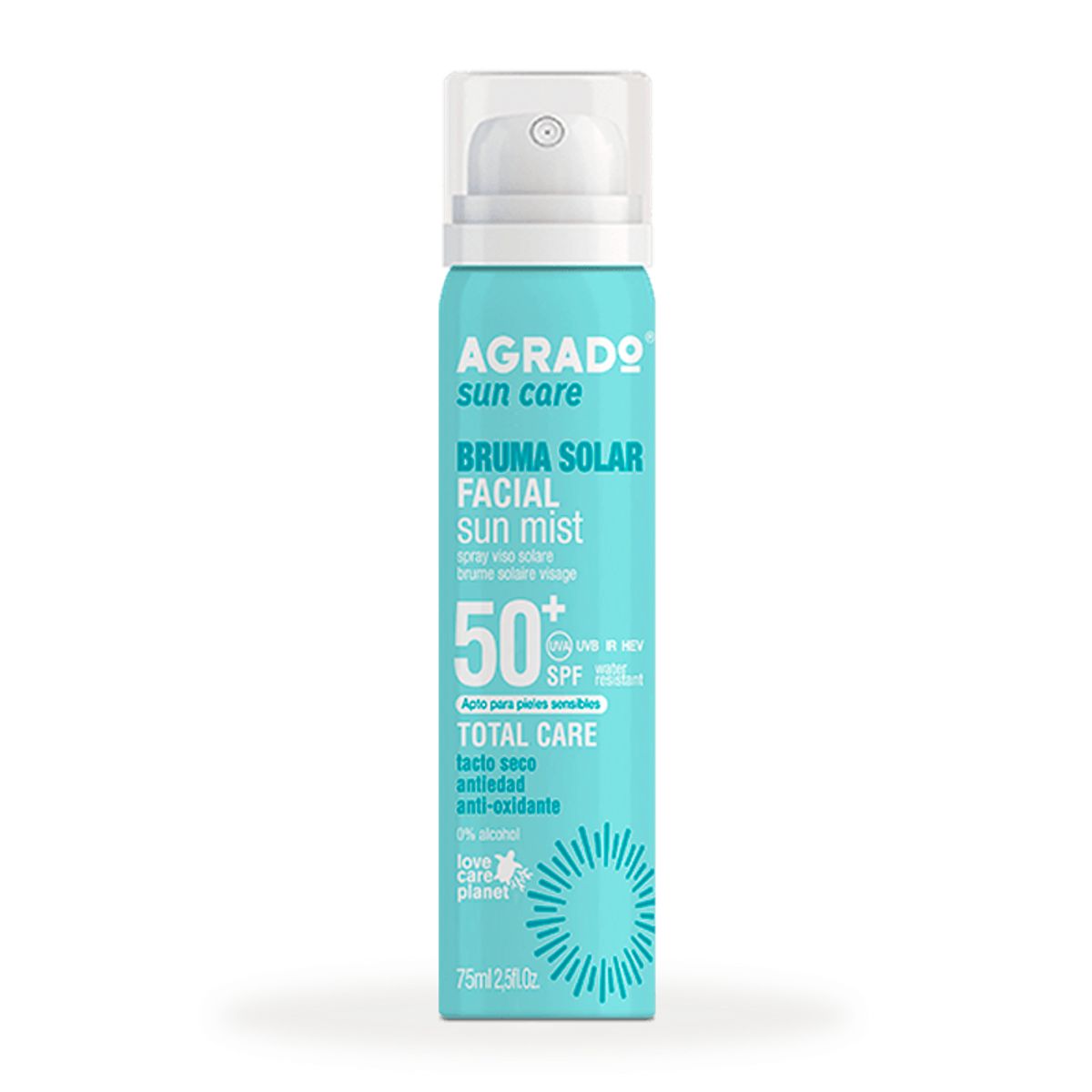 AGRADO - Bruma Facial Solar SPF50+ Agrado