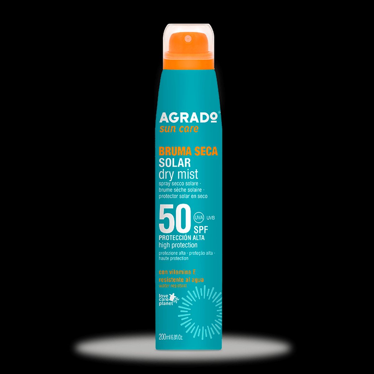 AGRADO - Bruma Seca Solar SPF50 Agrado