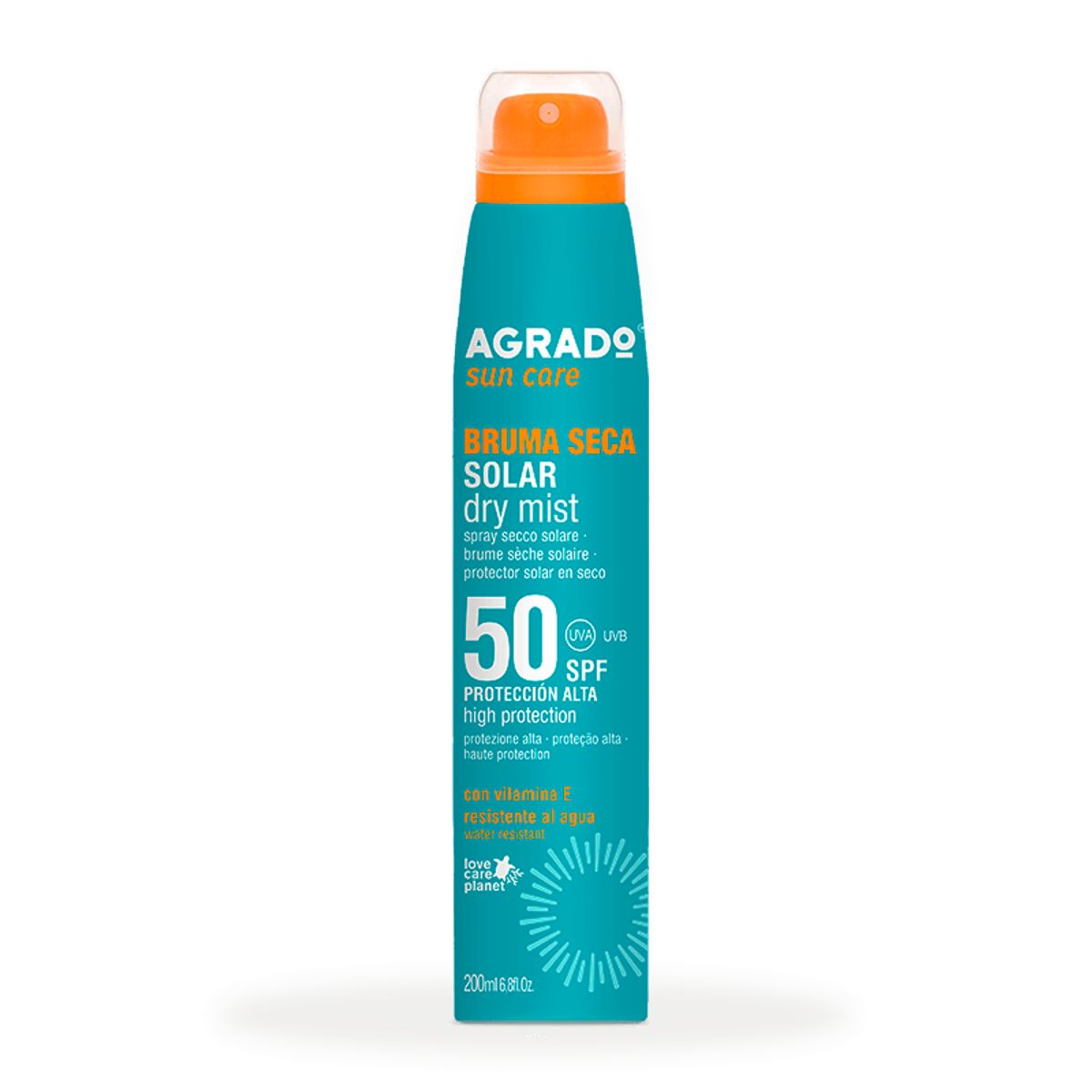 AGRADO - Bruma Seca Solar SPF50 Agrado