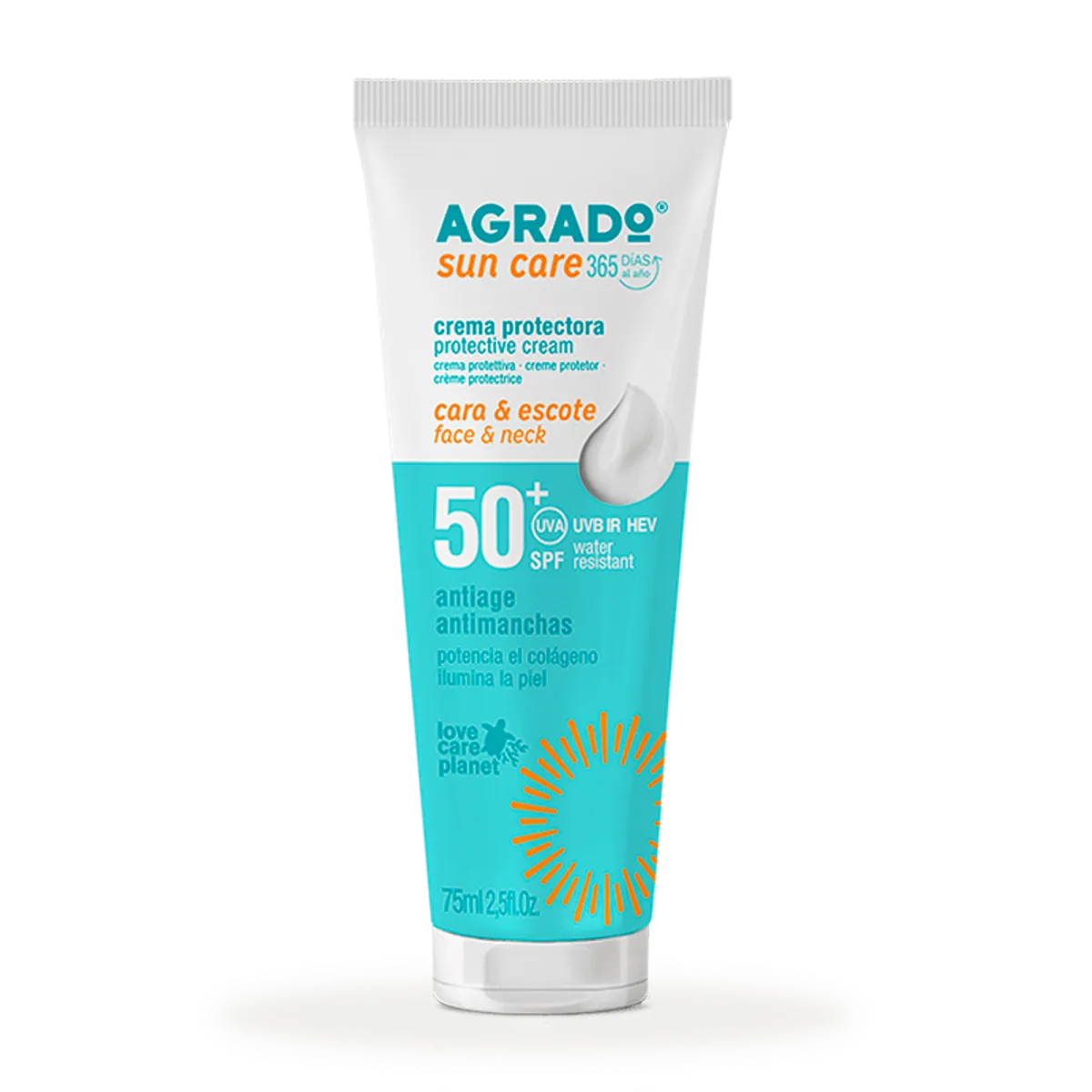 AGRADO - Crema Protectora Facial SPF50+ Agrado