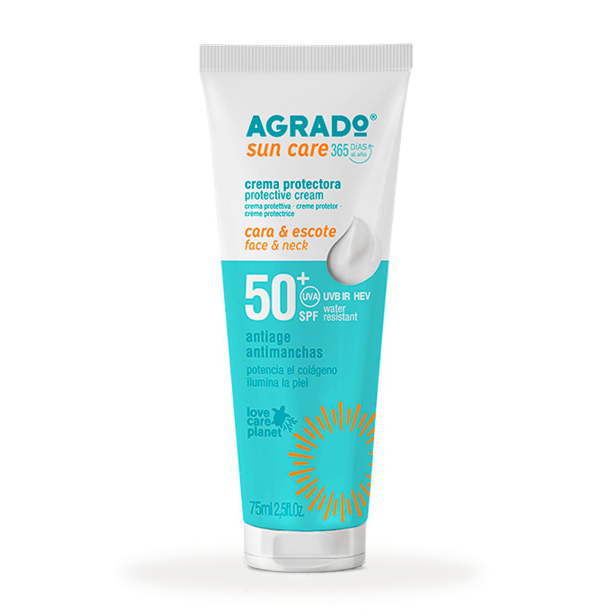 AGRADO - Crema Protectora Facial SPF50+ Agrado