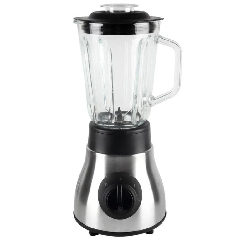 Licuadora Barcelona Con Jarra Vidrio Color Plateado