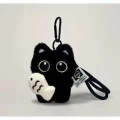 GENERICO - Peluche Llavero Gato Gatito Pez Kawaii Tierno 11 Cm