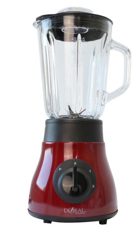 Licuadora Barcelona Con Jarra Vidrio Color ROJO