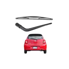 GENERICO - Kit Brazo y Plumilla Automovil Trasera Nissan March 12 Pulgadas
