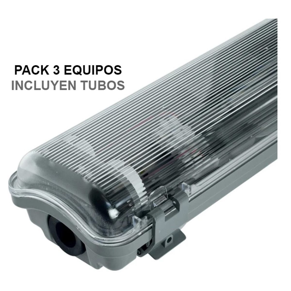 VKB - Pack 4 Equipos Estancos 2x20w Con Tubo Led Vkb