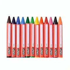 COLON - Pack 4 Lápices Cera Jumbo 12 Colores