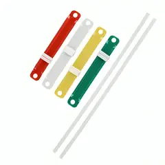 AUCA - Pack 4 Sujetadores Plásticos Colores 50 Unid