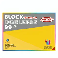 ARTEL - Pack 3 Block de Dibujo Medium 99 18 20 Hojas Doble Faz