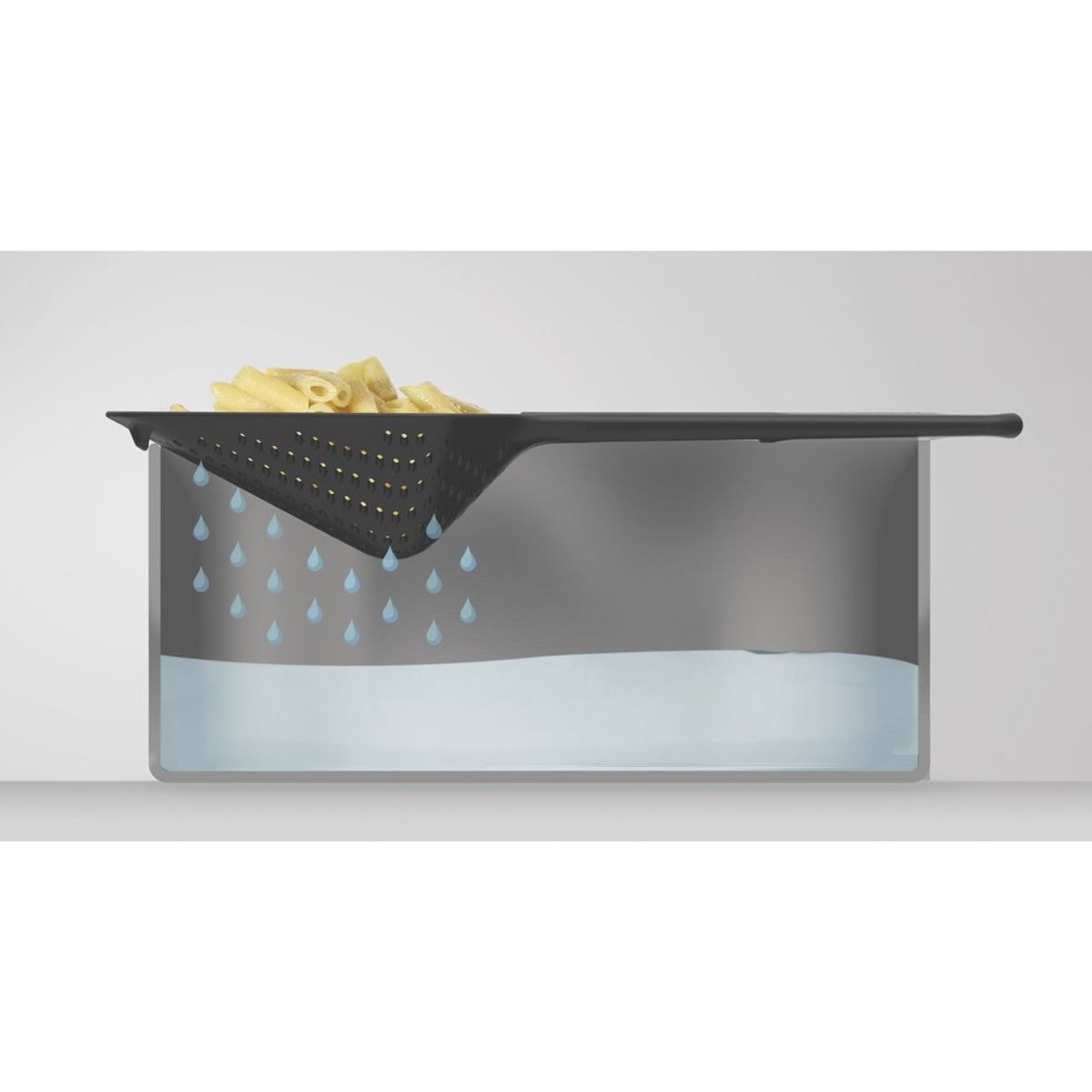 JOSEPH JOSEPH - Colador Cuchara Joseph Joseph Scoop Plus Negro 1 Unid