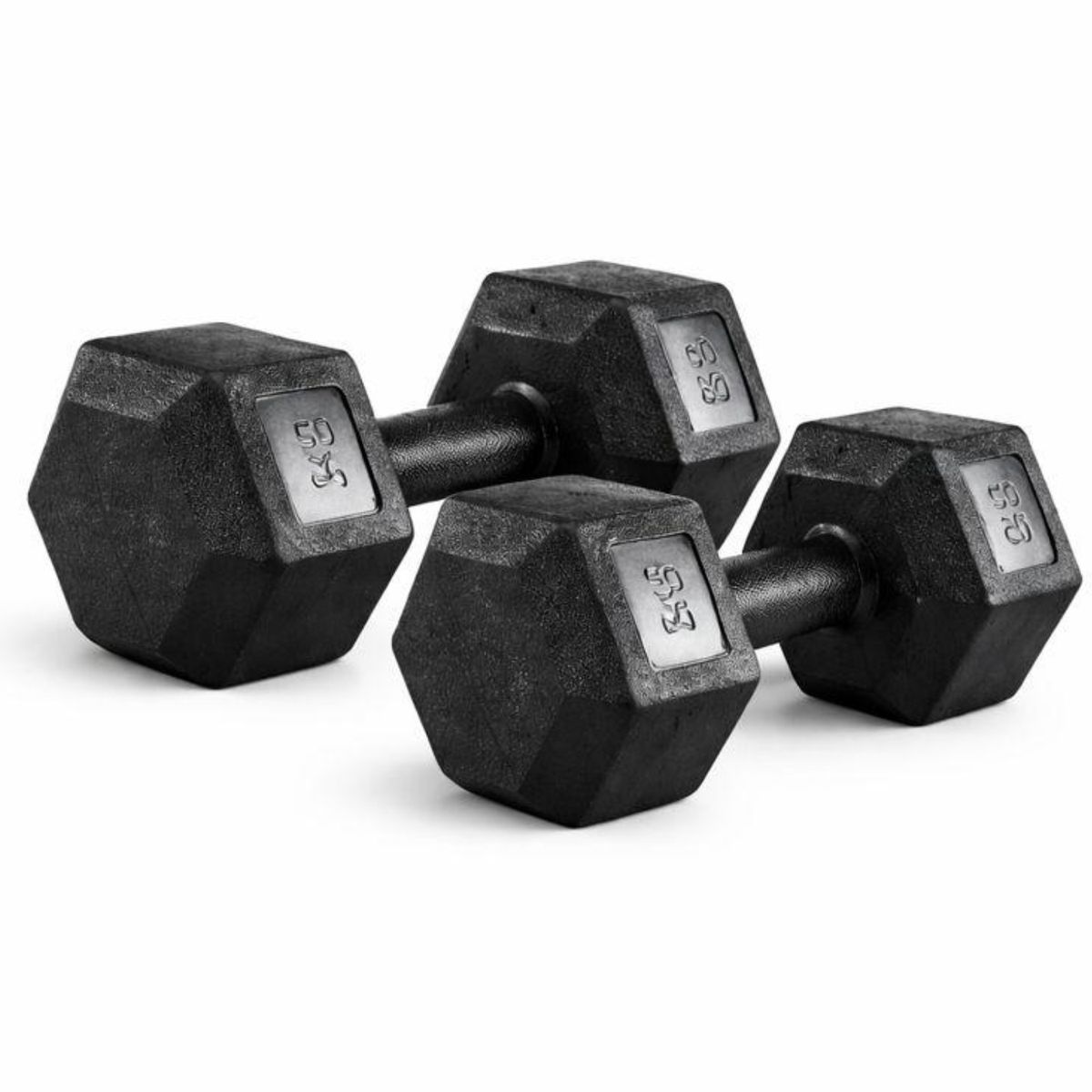 GENERICO - Mancuernas 5kg x2 Hexagonales PVC 10kg Total