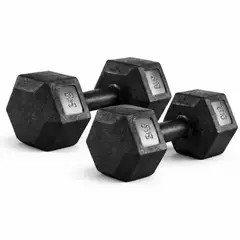 GENERICO - Mancuernas 5kg x2 Hexagonales PVC 10kg Total