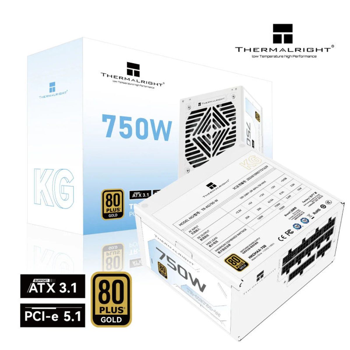 GENERICO - Thermalright Fuente poder TR-KG750W 80+ Gold