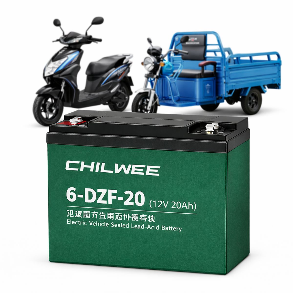 GENERICO - Batería 12V 20Ah para Moto Eléctrica  Plomo Acido Sellada