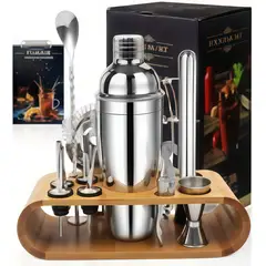 GENERICO - Kit De Utensilios De Coctelería C/coctelera De 750ml, 12 Pzs